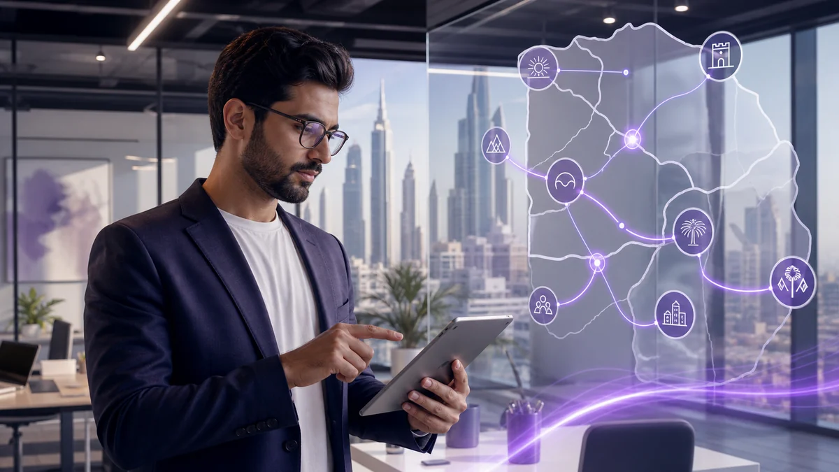 Premium notionwave editorial visual for how to choose a uae free zone planning in the UAE