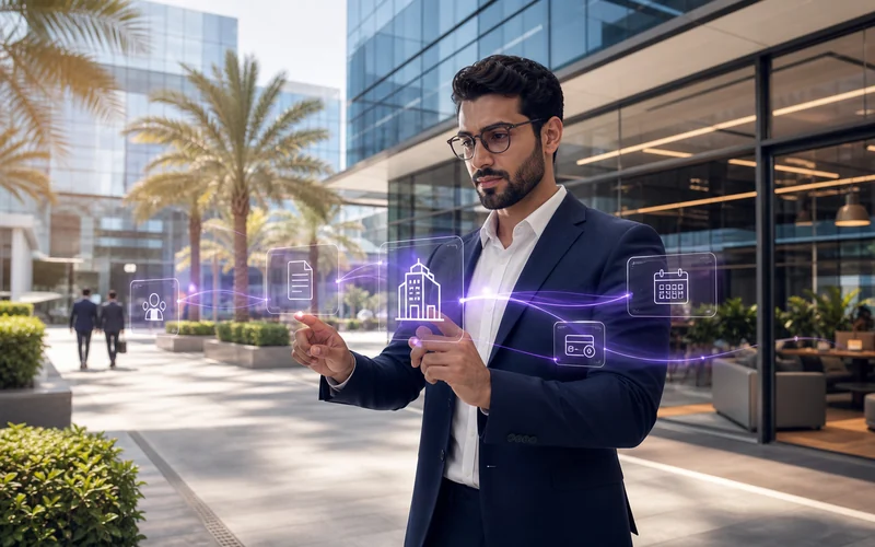 Premium notionwave editorial visual for ifza business setup planning in the UAE